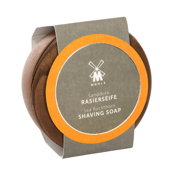 MUHLE Sea Buckthorn Shaving Soap in Wooden Bowl