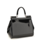 Sicily Small Calfskin Handbag - Black