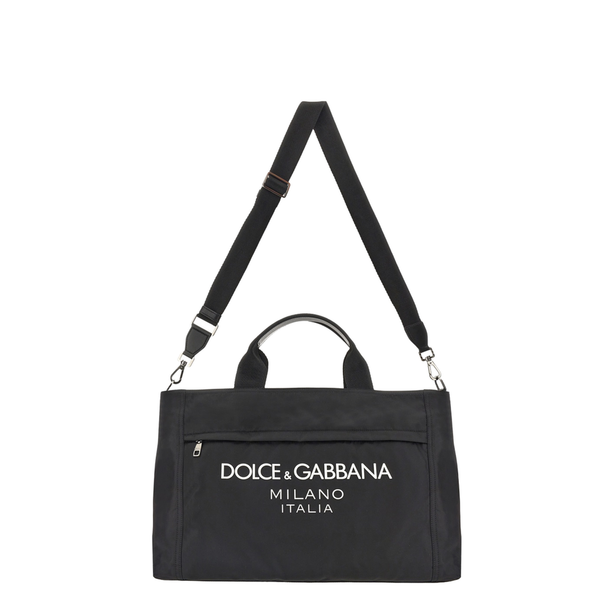 Soft Nylon Duffel Bag - Black