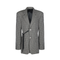 Wrap Tailored Jacket in Khaki/Brown
