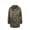 Olive Green Shiny Nylon Parka