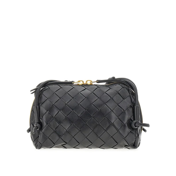 BOTTEGA VENETA Intrecciato leather pouch on strap