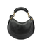Banana Small Lambskin Hobo - Black
