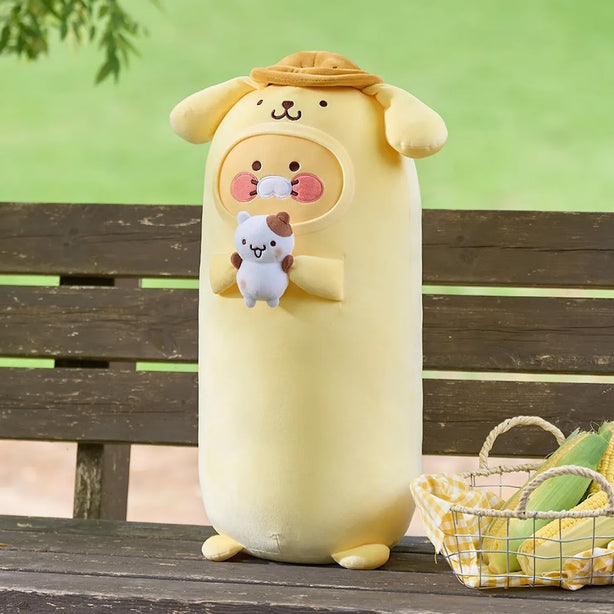 [POMPOMPURIN X KAKAO FRIENDS] Kakao Friends Pompompurin Long Pillow - Choonsik (International Shipping)
