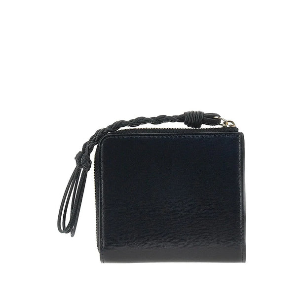 JIL SANDER Tangle' leather zippered cardholder