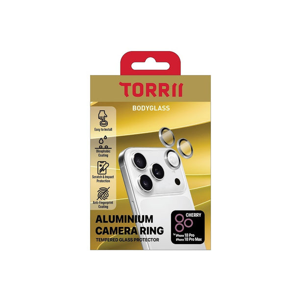 TORRII BODYGLASS Aluminium Camera Ring for iPhone 18 Pro / iPhone 18 Pro Max