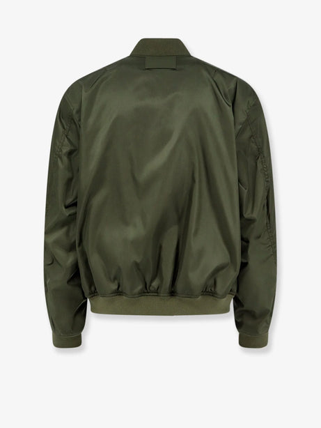 Balenciaga Nylon bomber with orange lining - Khaki