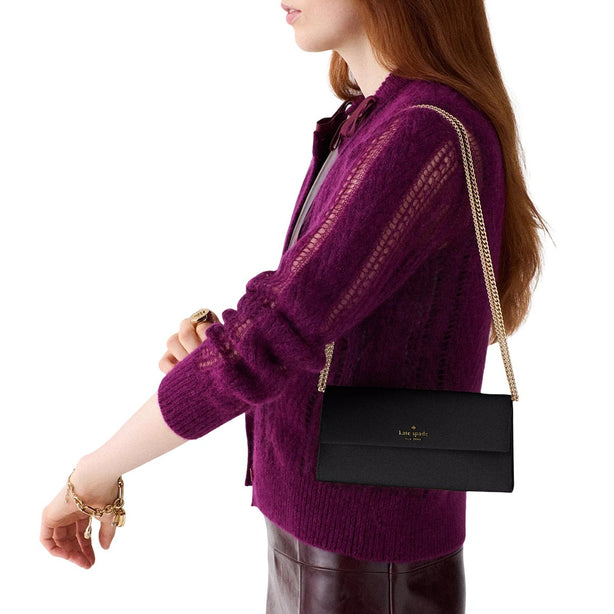 Kate Spade Scarlett Wallet On Chain Bag - Black KP359