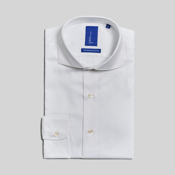 Highr, White Dobby, Long Sleeve Shirt