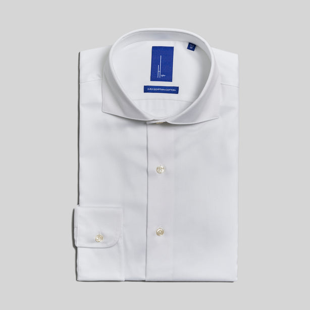 Highr, White Dobby, Long Sleeve Shirt