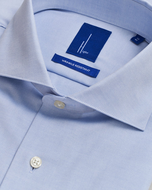 Highr, Light Blue Pinpoint Oxford, Long Sleeve Shirt