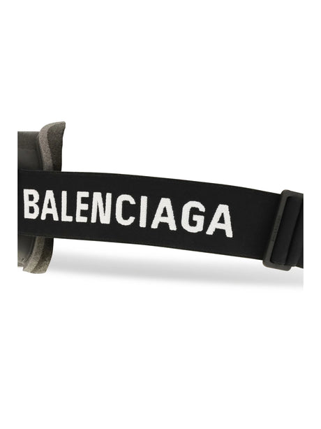 Balenciaga Mirrored Ski Mask Sunglasses - Mirror Silver