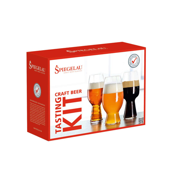 Spiegelau 3 Pcs Tasting Kit Set (Ipa/America Wheat Beer/Stout Glass) Craft Beer Glasses