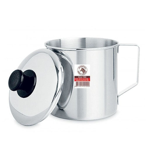 Zebra Stainless Steel Mug with Lid 14cm