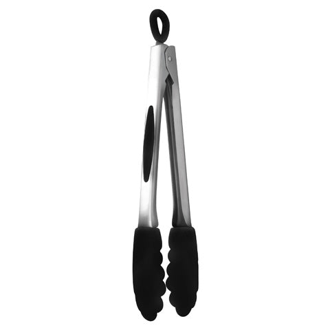 Mastrad  Silicone Multi-Purpose Tongs, Black