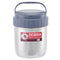 Zebradouble Wall Container With Plc Lid 14 Cm 1.5L Grey
