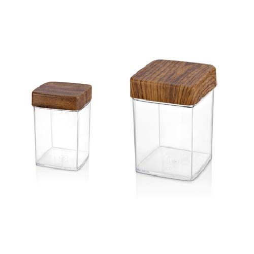 Evelin Square Jar Set