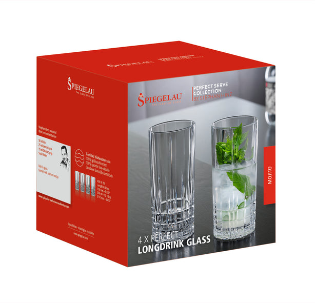 Spiegelau Perfect Longdrink Glass 350Ml-12 1/3Oz, Set Of 4 Perfect Serve