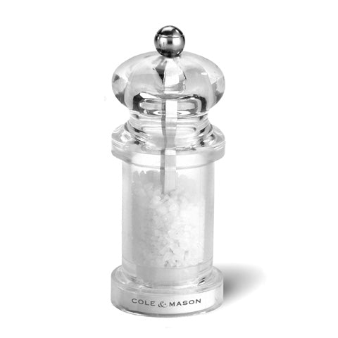 Cole & Mason Acrylic Salt Mill W/Ceramic Mechanism Mini