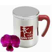 Zebra Double Wall Mug W/ S/S Lid