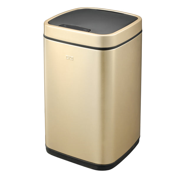 Eko Square Motion Sensor Bin 21L Champagne Gold Ecosmart