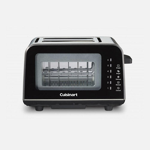 Cuisinart 2 Slices Toaster With 2 Sides Glass View