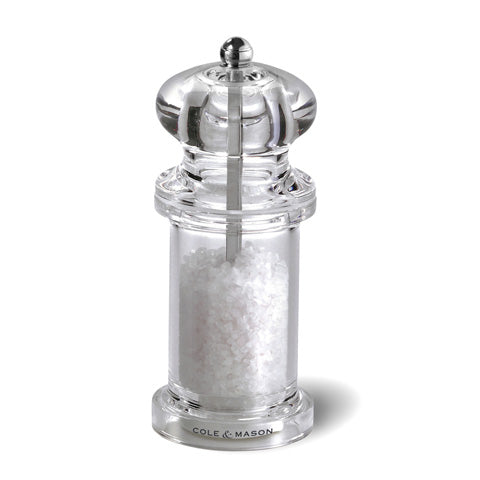 Cole & Mason Acrylic Salt Mill W/Ceramic Mechanism 505