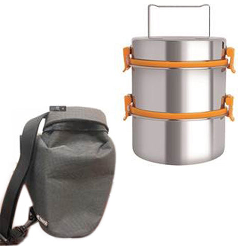 Zebra Food Carrier With Insulated Bag 14X2 Orange Smart Lock
