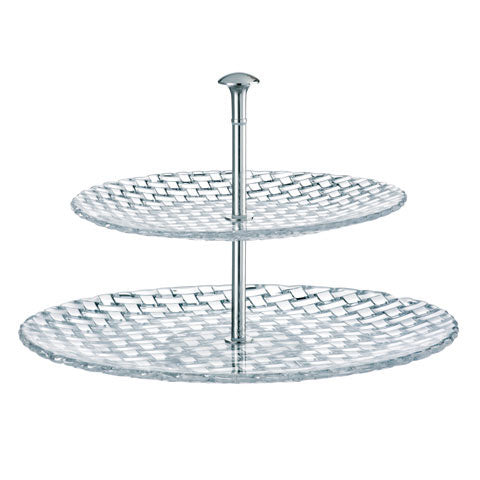 Nachtmann Lead Free Crystal 2 Tier Tray Large
