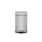 Eko Square Step Bin With Soft Closing Lid 9L Brushed Finishing Regent