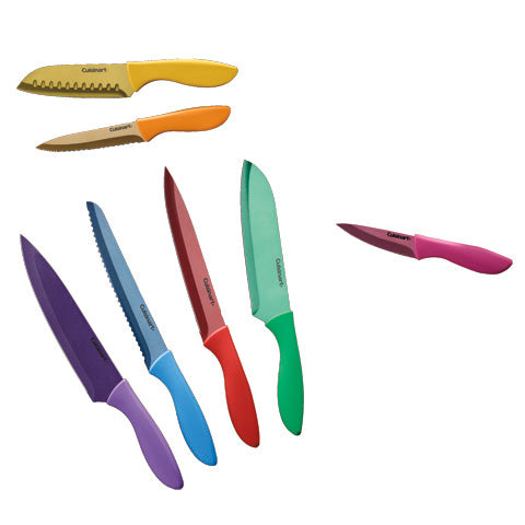 Cuisinart  7 Piece Metallic Colour Knife Set