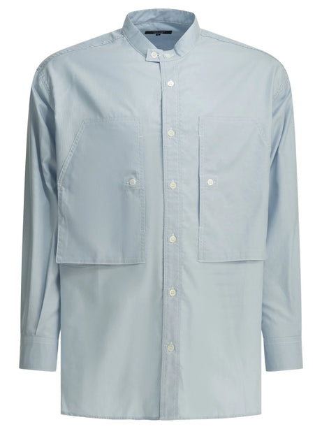 Comme Des GarçOns Homme Casual shirt with patch pockets - Light Blue
