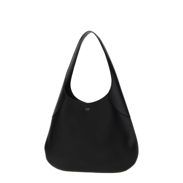 Large Calfskin Hobo - Black