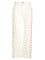 Chloe' Studded Crop Jeans - White
