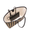 Rockstud Raffia Embroidered Shopping Bag - Natural/Black