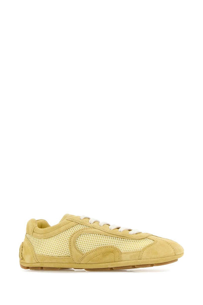 Yellow Suede And Mesh Montecarlo Sneakers