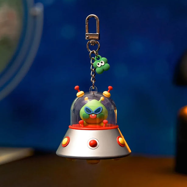 [LUCKY DELIVERY ALIEN] Kakao Friends UFO Beam Keyring(International Shipping)