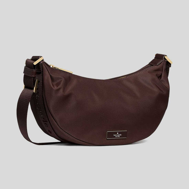 KATE SPADE Carter Mini Sling Crossbody Bag Hot Fudge RS-KP130