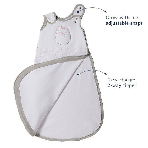 Nested Bean Zen Sack Classic Baby Swaddle Blanket - Stardust Pink