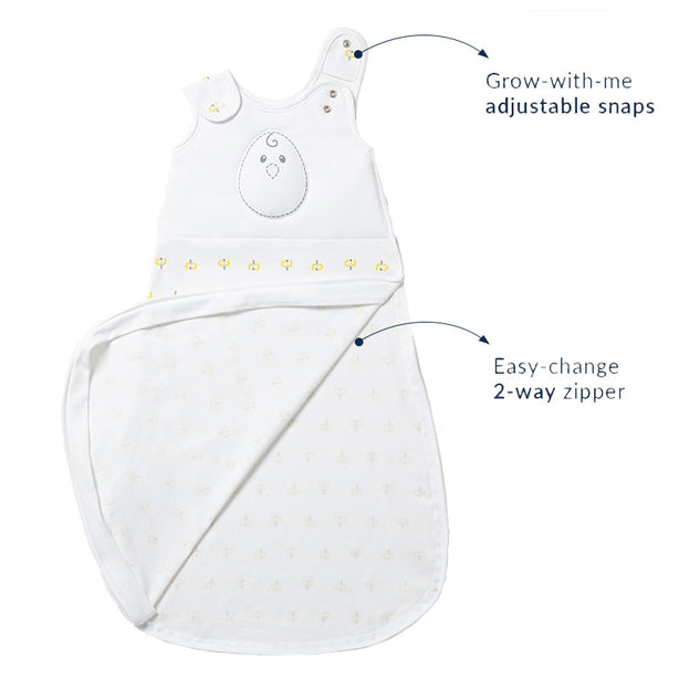 Nested Bean Zen Sack Classic Baby Swaddle Blanket - Monogram Gold