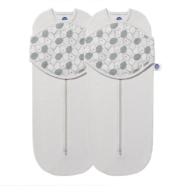 Nested Bean Zen Neo Classic Newborn Swaddle - Grey Mist (One Size)