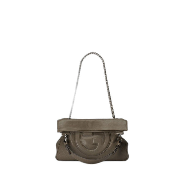 Blondie Small Leather Tote - Brown