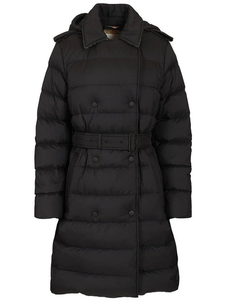 Burberry Medium Down Jacket With Hood - Black