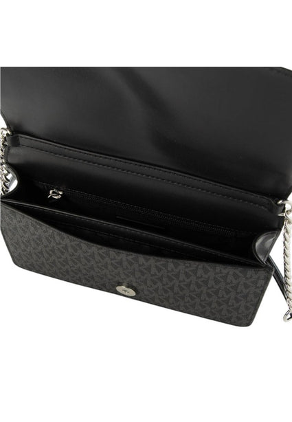 Michael Kors Jet Set Medium Signature Logo Crossbody Bag - Black