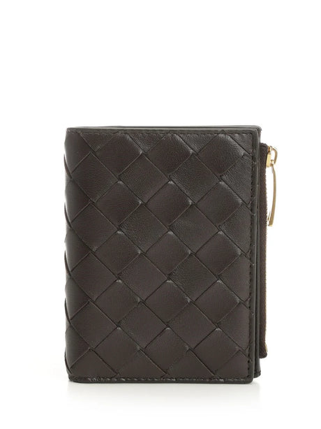 Bottega Veneta Intrecciato Bi-Fold Wallet - Black
