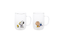 PYREX 2pc Double Wall Glasses 345ml - Snoopy Brunch