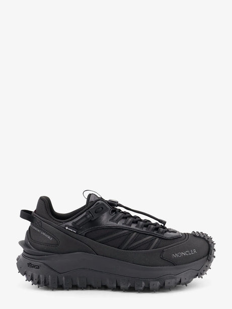 Moncler Trailgrip GTX nylon and leather sneakers with Gore-Tex inserts - Nero