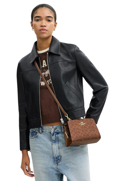 Coach Gia Crossbody Bag In Signature Canvas - Cooper