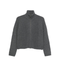 Dark Grey Zip Neck Sweater
