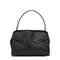 Hug Soft Medium Calfskin Shoulder Bag - Nero/Borgogna